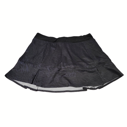 Tasc Black Zebra Print Flounce Skort Size S MSP$74