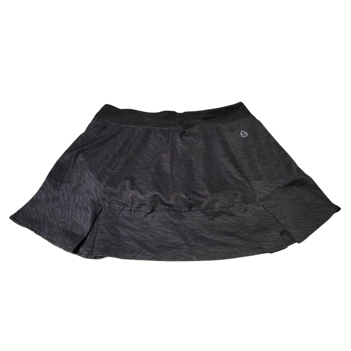 Tasc Black Zebra Print Flounce Skort Size S MSP$74