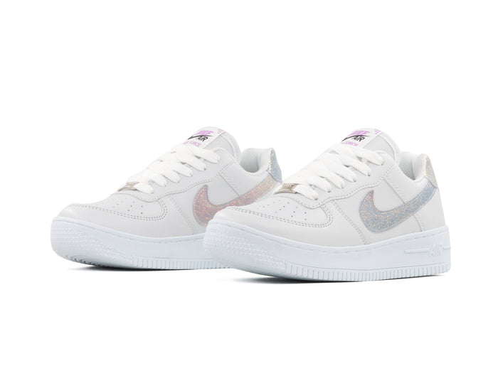 Tenis 270 Blanco Lila Glitter