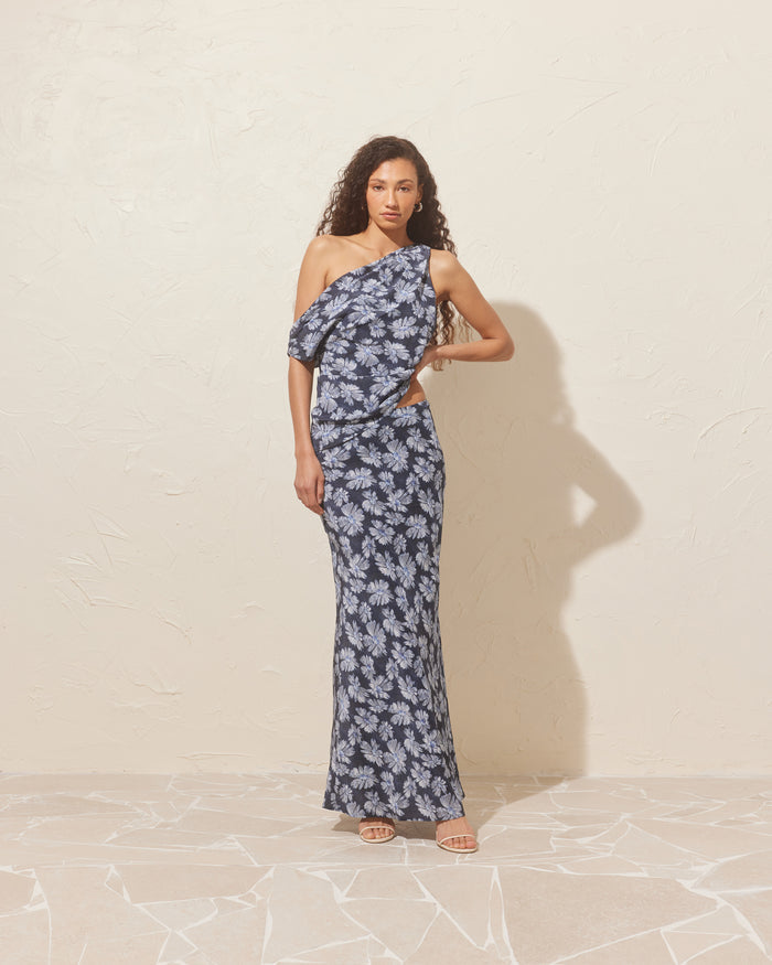 THEA TOP DENIM DAISY