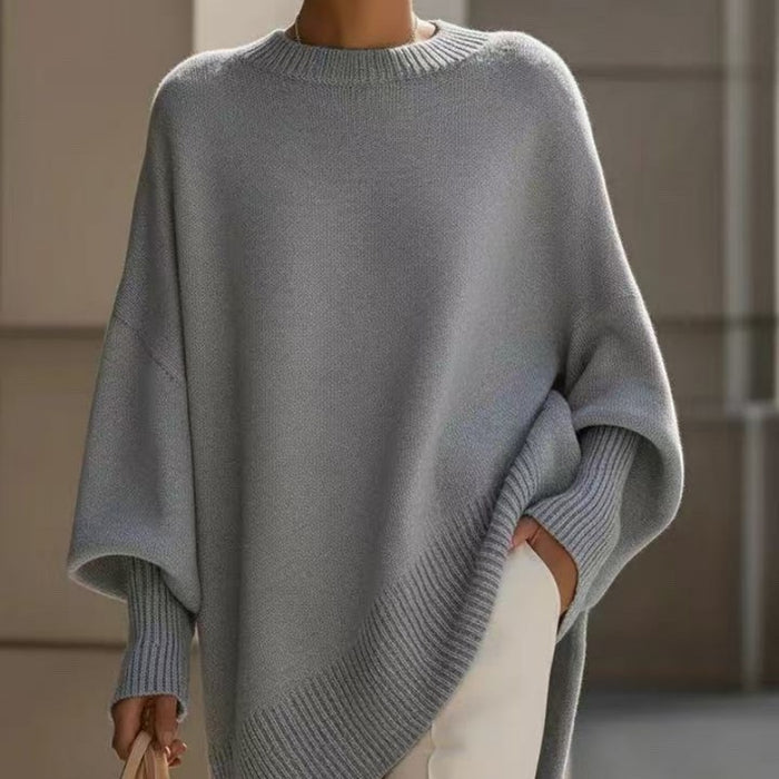 Thick Knit Women's Pullover Sweater - Loose Cozy Fit