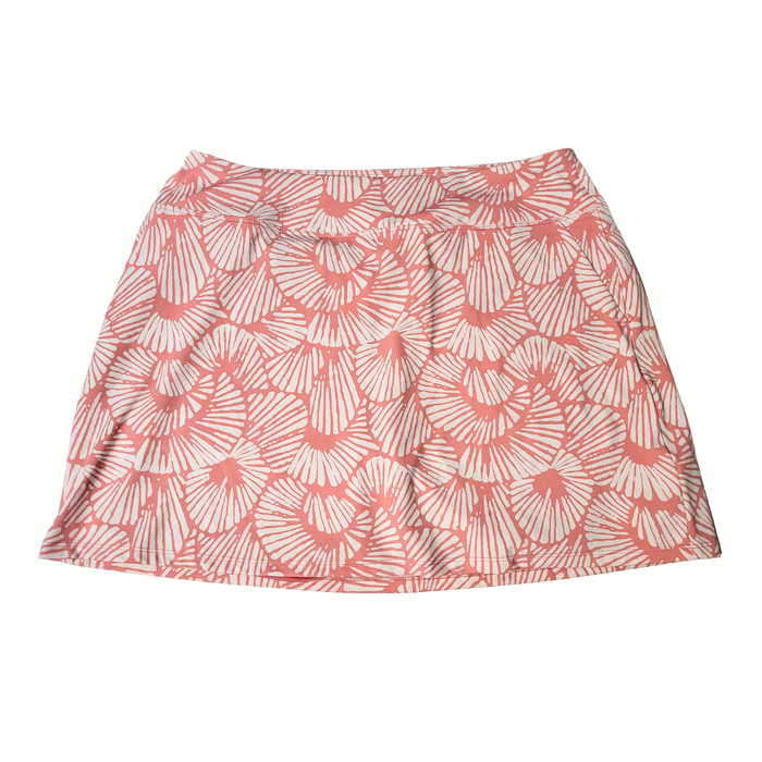 Tommy Bahama Golf Peach Tropical Palm Pull-On Skort Size L