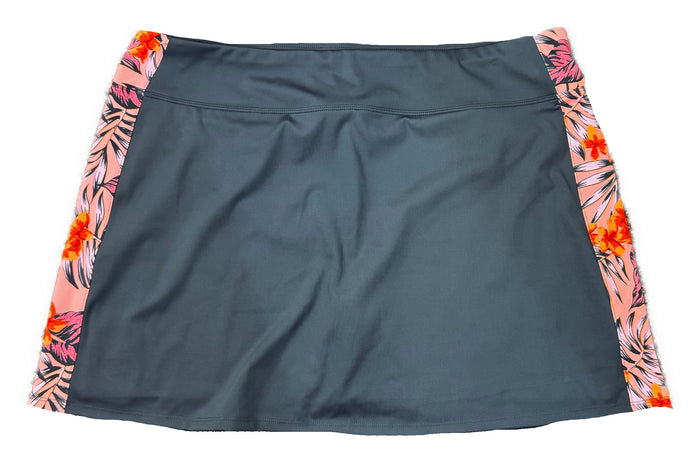 Tommy Bahama Women's Gray Golf Skort w/Floral Inserts Size XL