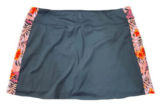 Tommy Bahama Women's Gray Golf Skort w/Floral Inserts Size XL