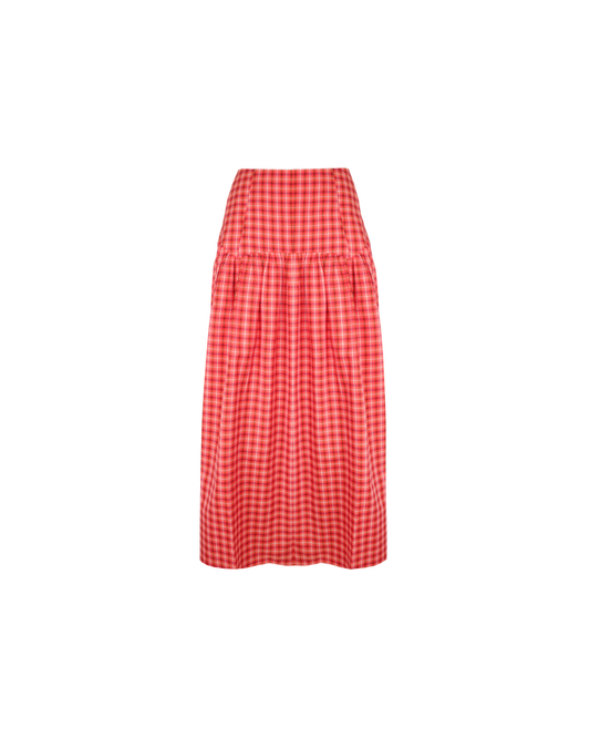 TRULLI SKIRT RED TARTAN