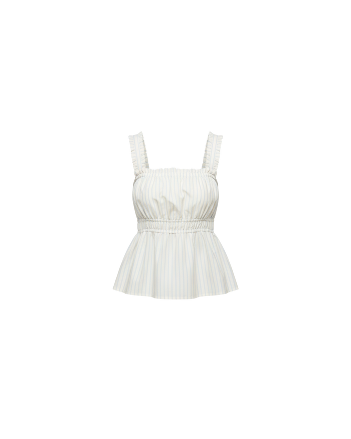 TRULLI TOP BUTTER BLUE STRIPE
