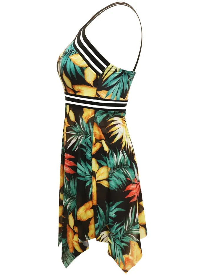 Two-piece women's swim set with removable padding and no underwire, displayed clearly for size and style review at PrintOne1.