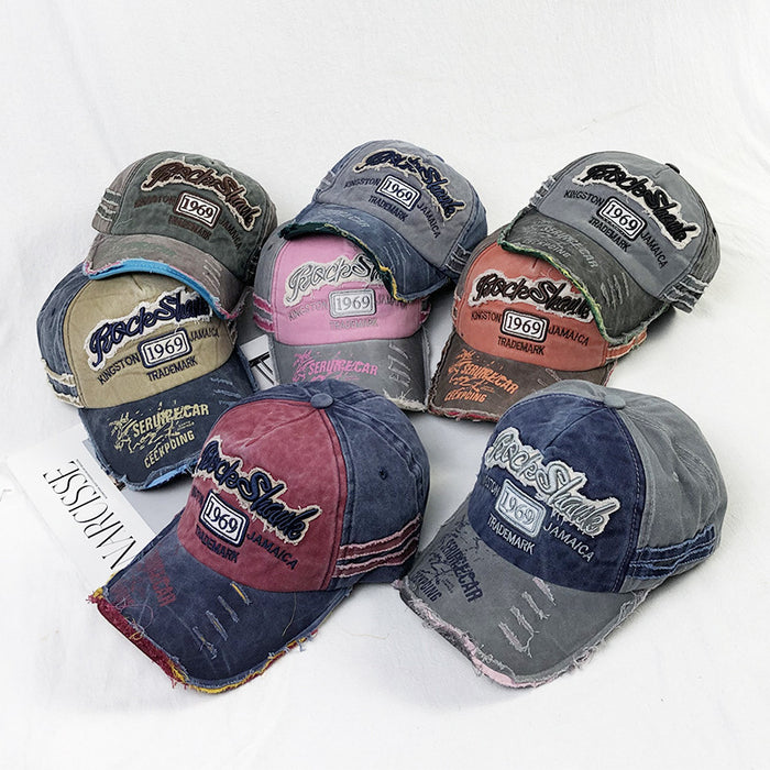 acrylic fiber cap rose red front angle clean background