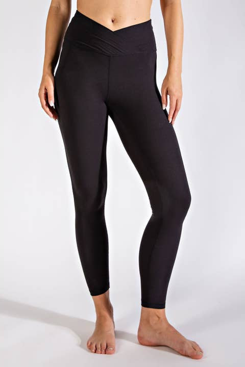 Style the V Waist Full Length Leggings exclusively at Born To Glam