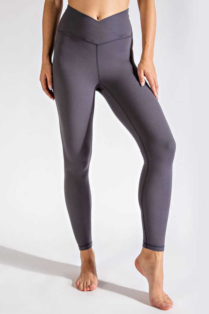 Style the V Waist Full Length Leggings exclusively at Born To Glam
