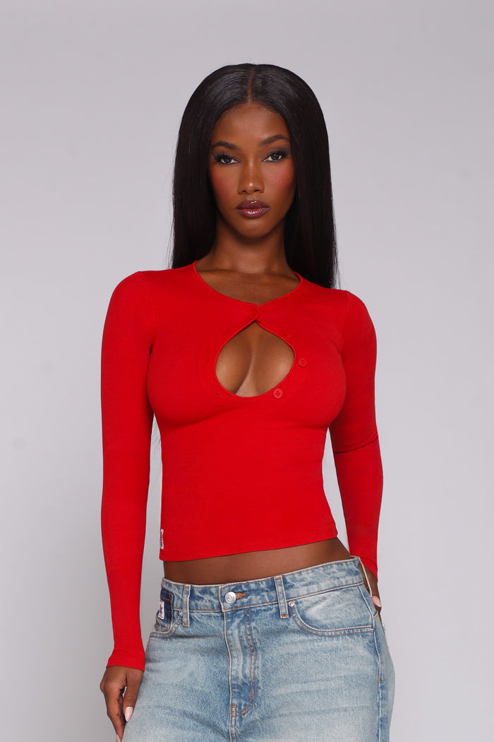 VALLEY LONG SLEEVE / CHERRY