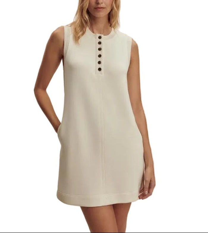 Varley Elba Tank Mini Dress - Pristine Ivory