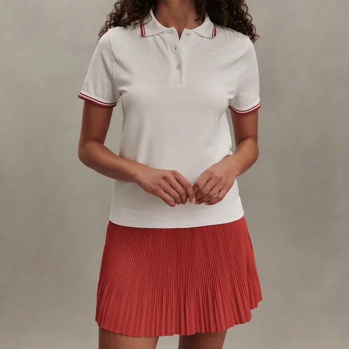Varley Mickey Seamless Polo - White