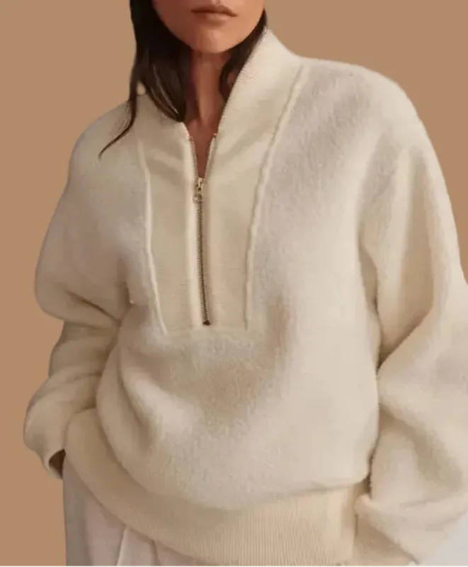 Varley Mumford Zip Fleece - Beige