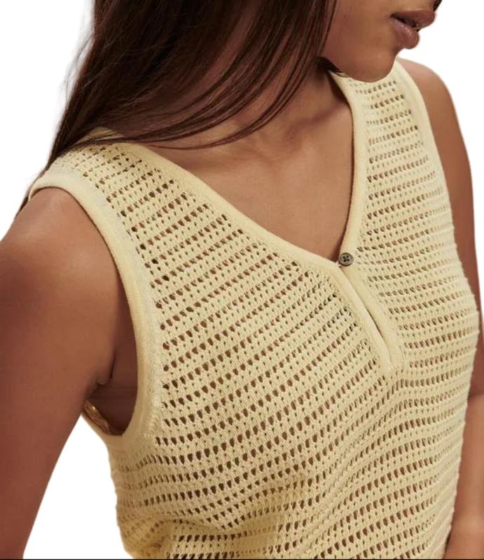 Varley Ramon Knit Tank - Anise Flower