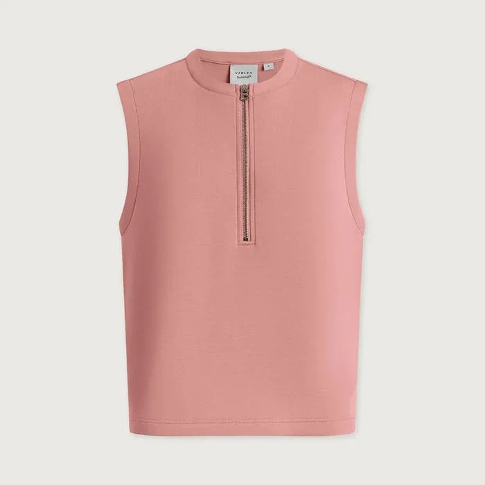 Varley Simmons Zip Tank - Brandy Rose
