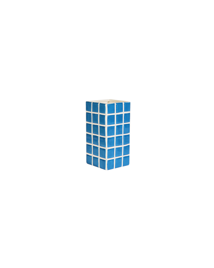 VASE TILE  BLUE