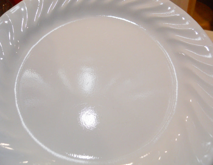 ❤️ VGC CORELLE White Swirled ENHANCEMENTS 7.25" BREAD PLATE Dessert Salad