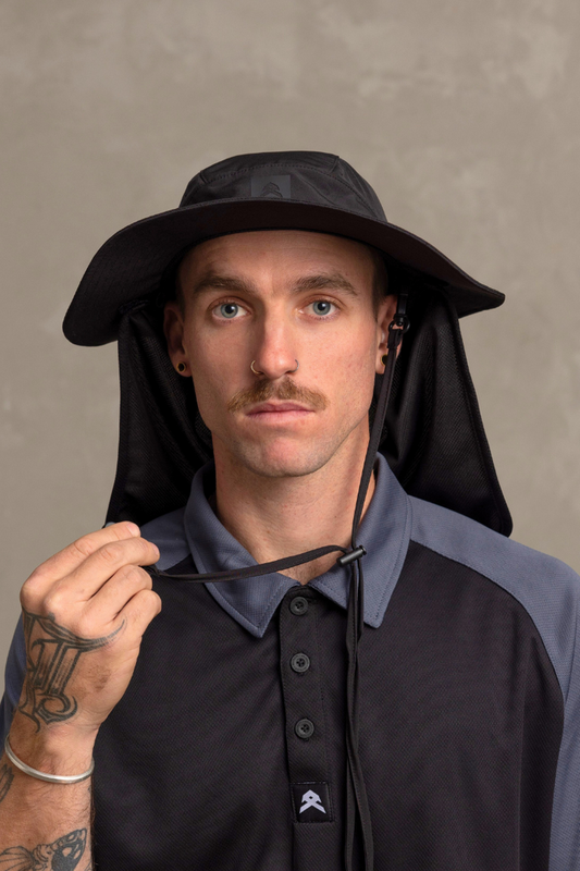 Wide Brim Hat With Legionares Flap