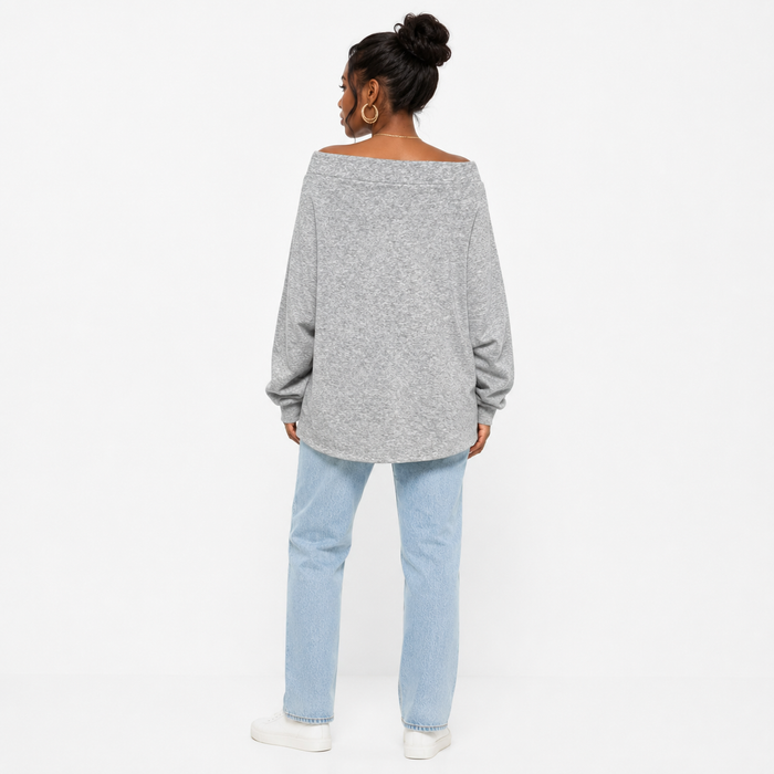 Polyester spandex top for women with soft hand feel, slight stretch and an adjustable drawstring for easy flexible daily wear