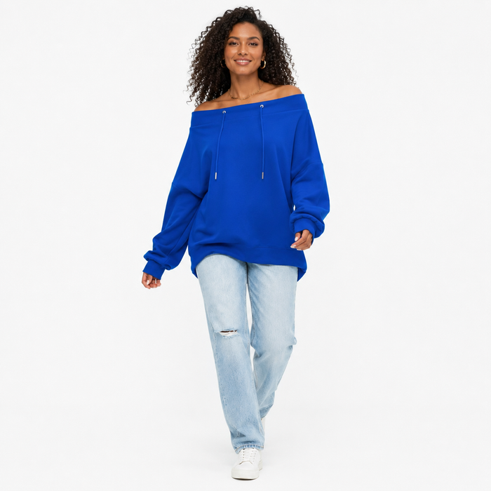 Women's casual top with drawstring detail, smooth drape and slight stretch designed for easy repeat wear throughout every day