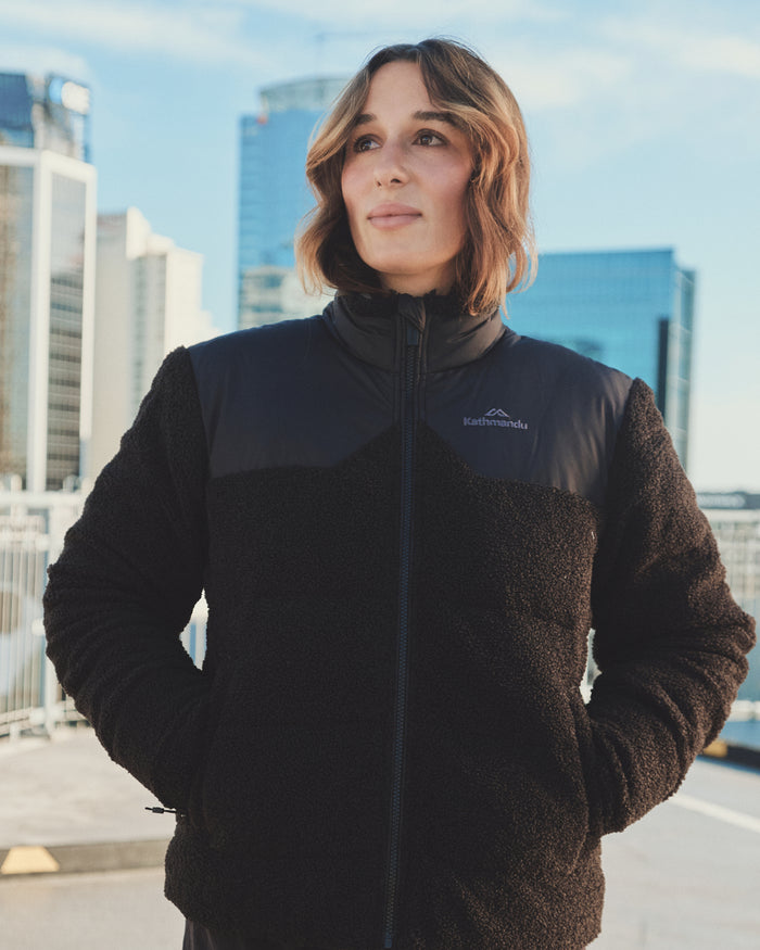 Women's Epiq Hybrid Fleece Jacket - Black Stingray