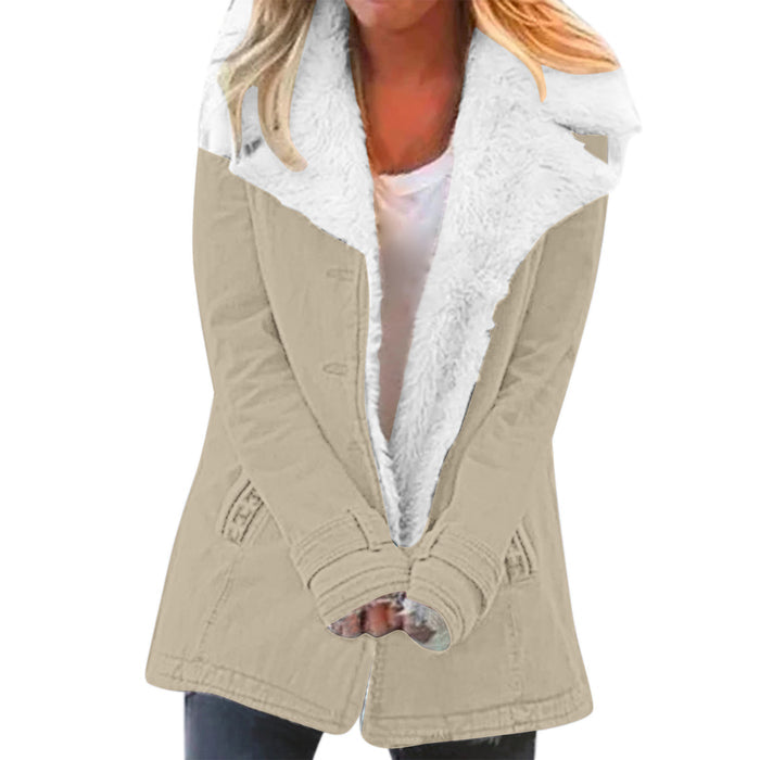 warm cotton jacket women casual commuting outfit