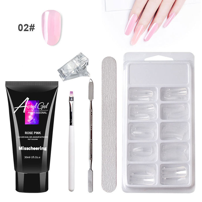 Portable gel nail kit in premium leather case perfect for travel and on-the-go professional manicures