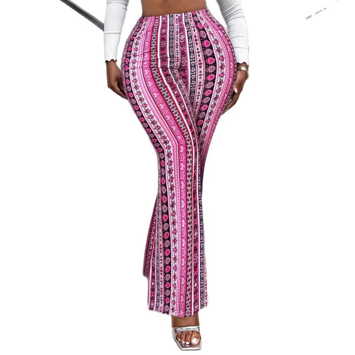 womens flared pants lightweight fabric drape movement