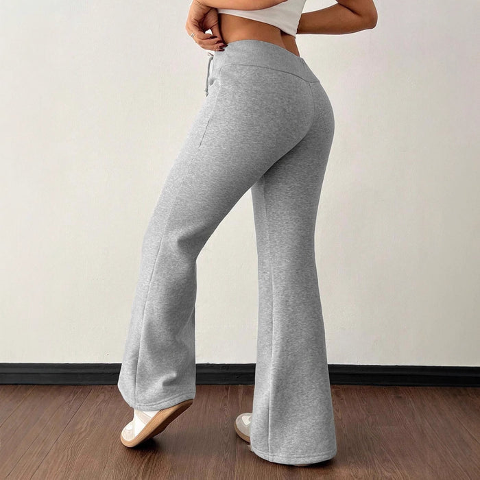 womens padded fleece trousers close-up cotton texture premium finish