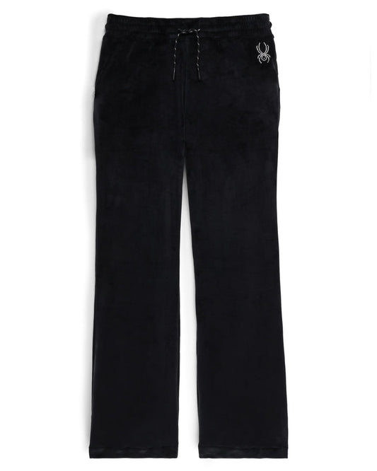 Black pants with a logo on a white background
