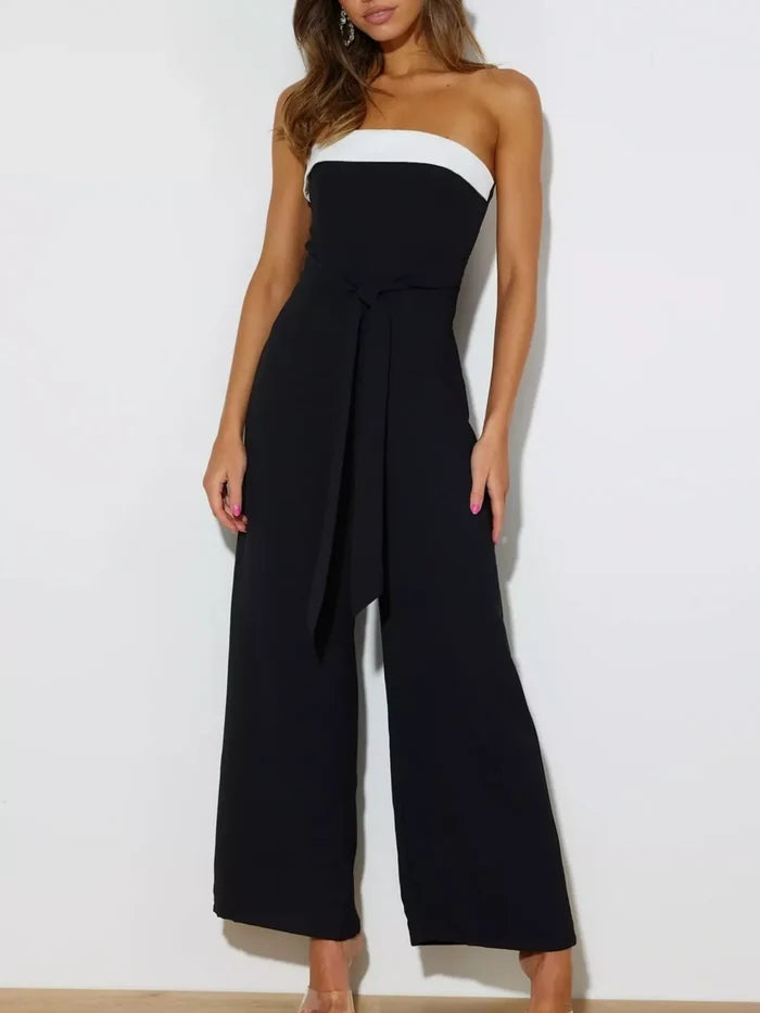 Women's Strapless Wide-Leg Tube Jumpsuit product view 7, showing visible design and option details for key for review online.