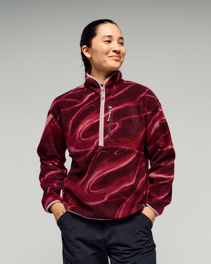 Women's Trailhead Fleece 1/4 Zip Pullover - Mulberry Braided River