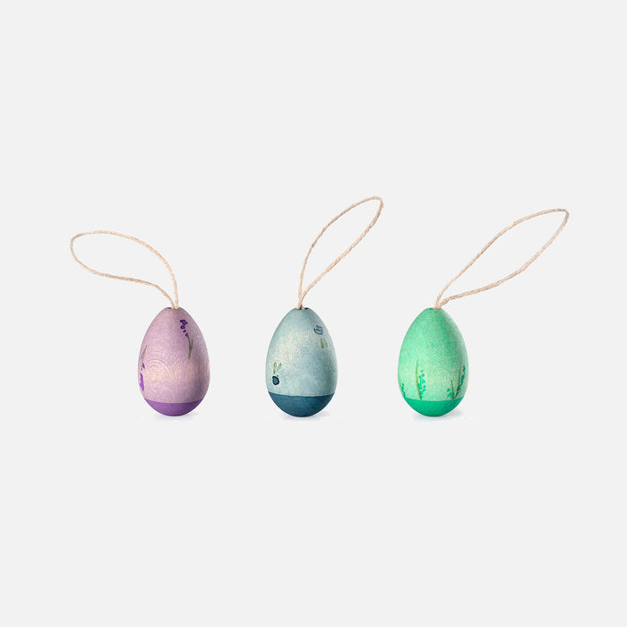 Wooden Egg Decorations - Aurora