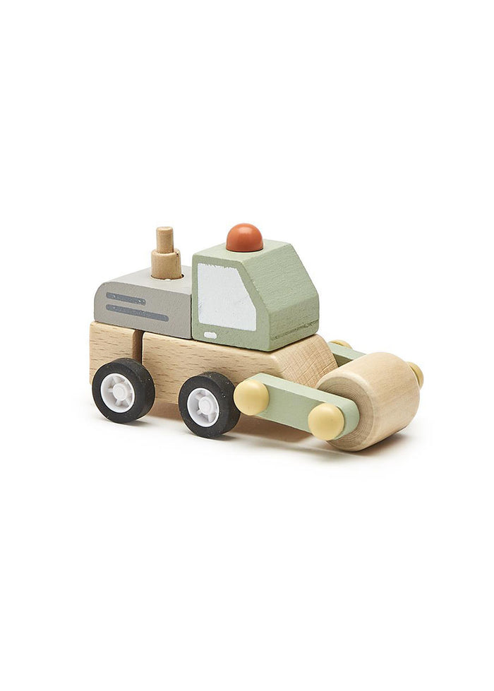 Wooden Wind-Up Vehicle Toy