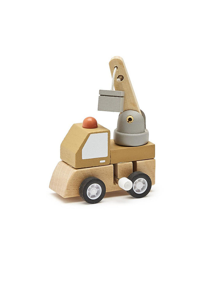 Wooden Wind-Up Vehicle Toy