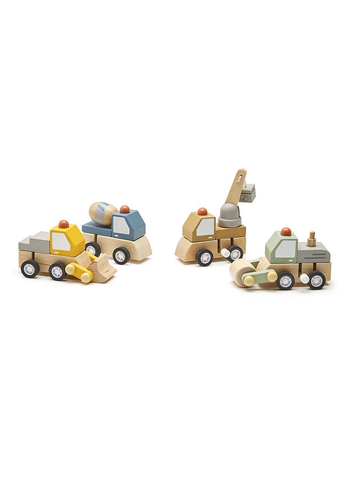 Wooden Wind-Up Vehicle Toy