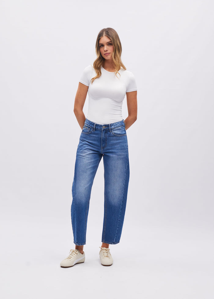 Yvette Barrel Fit Blue